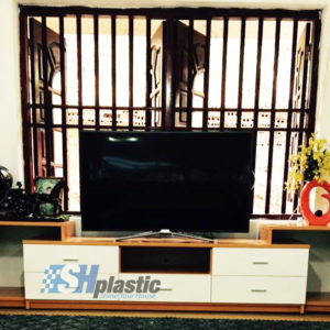 Tủ kệ tivi nhựa Đài Loan dáng ngang cỡ lớn / SHPlastic KTV10