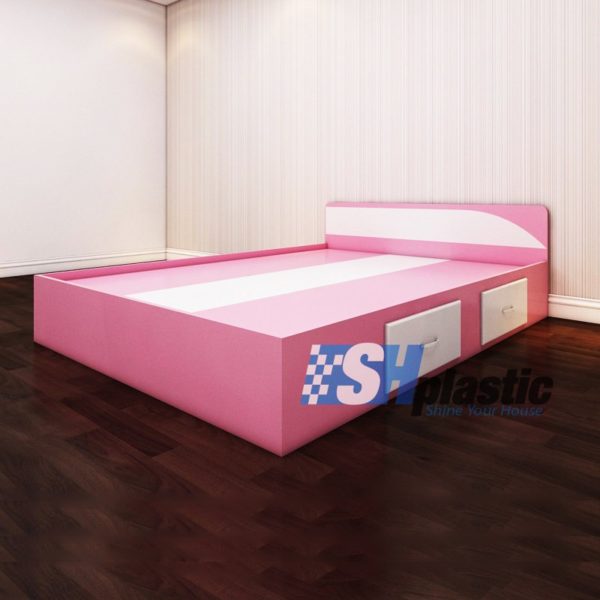 Mẫu giường ngủ nhựa đôi Người lớn cao cấp / SHplastic GN08