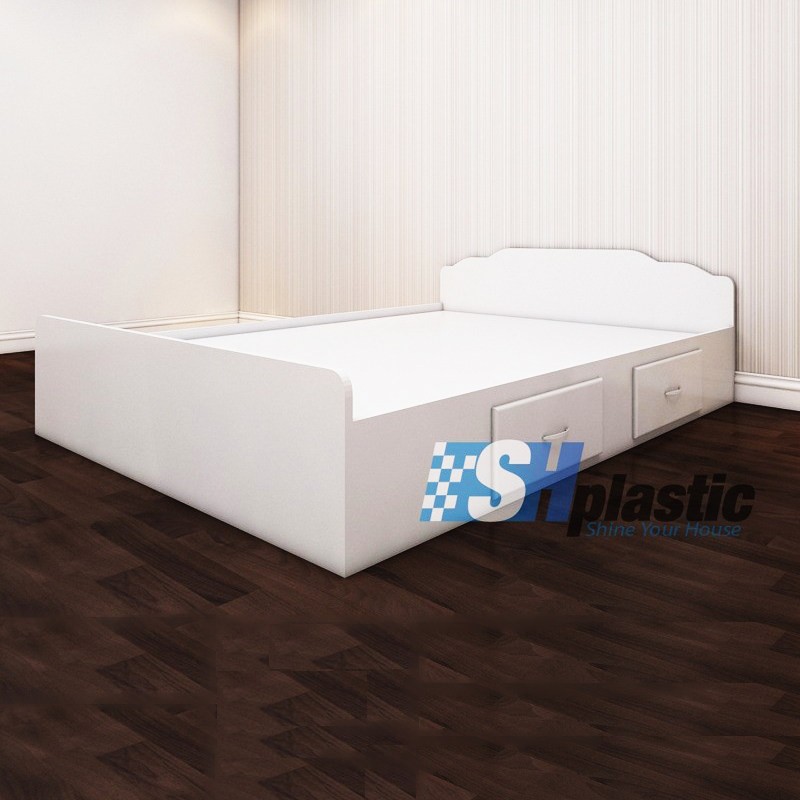 Mẫu giường ngủ nhựa đôi Người lớn cao cấp / SHplastic GN04